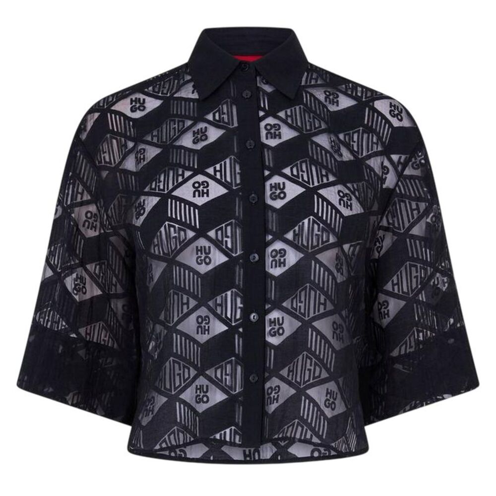 Hugo Womens/Ladies Ephraima Long-Sleeved Blouse / Black